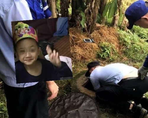 警方在一處廢棄小學化糞池中找到男童的屍體。網圖