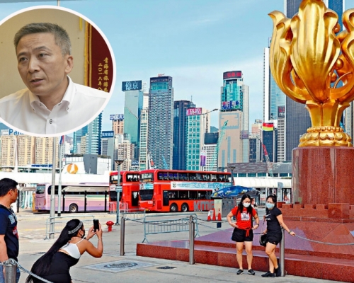 姚柏良(小圖)指,業界冀政府盡快推出健康碼。 資料圖片