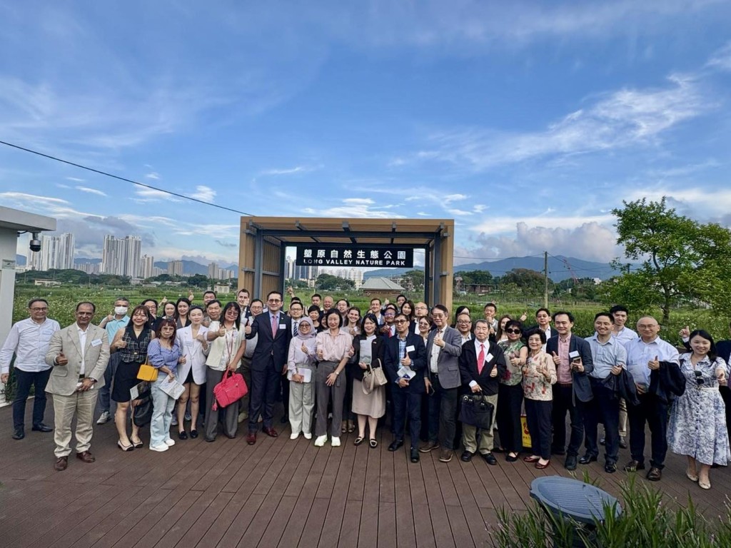 代表團最後探訪塱原自然生態公園,了解北都的保育工作。 代表團最後探訪塱原自然生態公園,了解北都的保育工作。