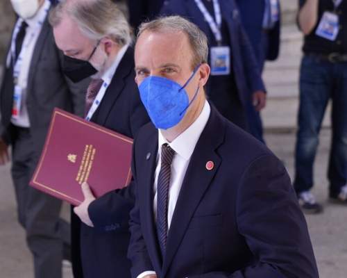 英國外相藍韜文。AP資料圖片