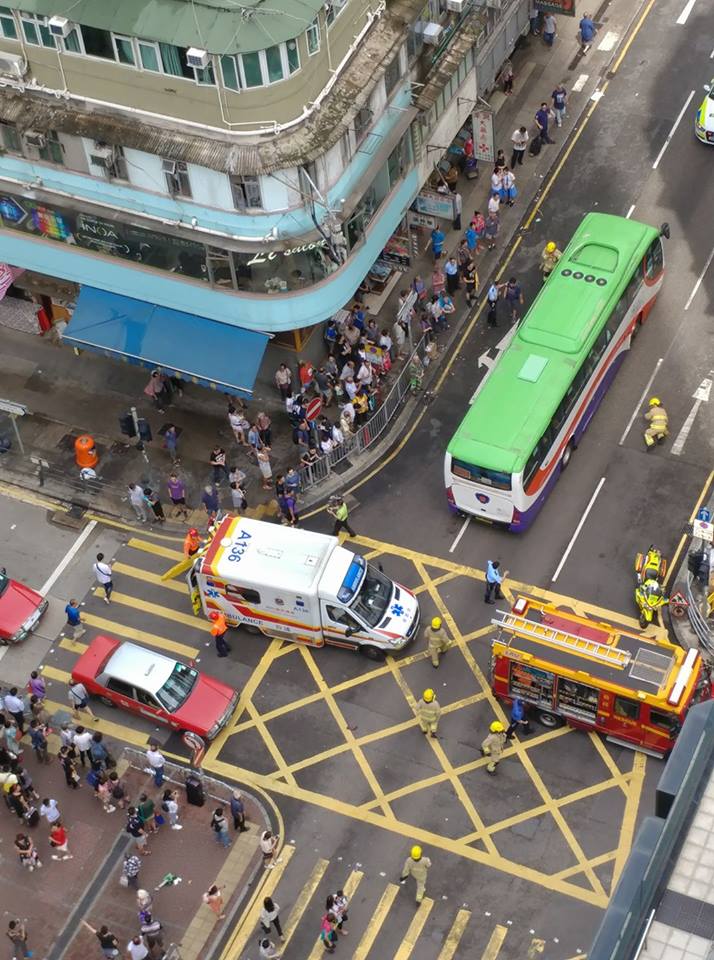 土瓜灣馬頭角道近北帝街今早發生奪命車禍。