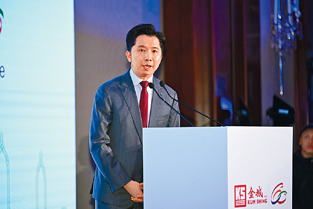 ■金城營造集團行政總裁王紹恆太平紳士致辭。
