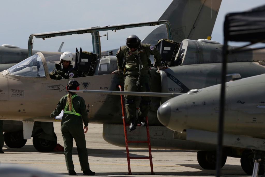 委內瑞拉舉行航空博覽會。美聯社