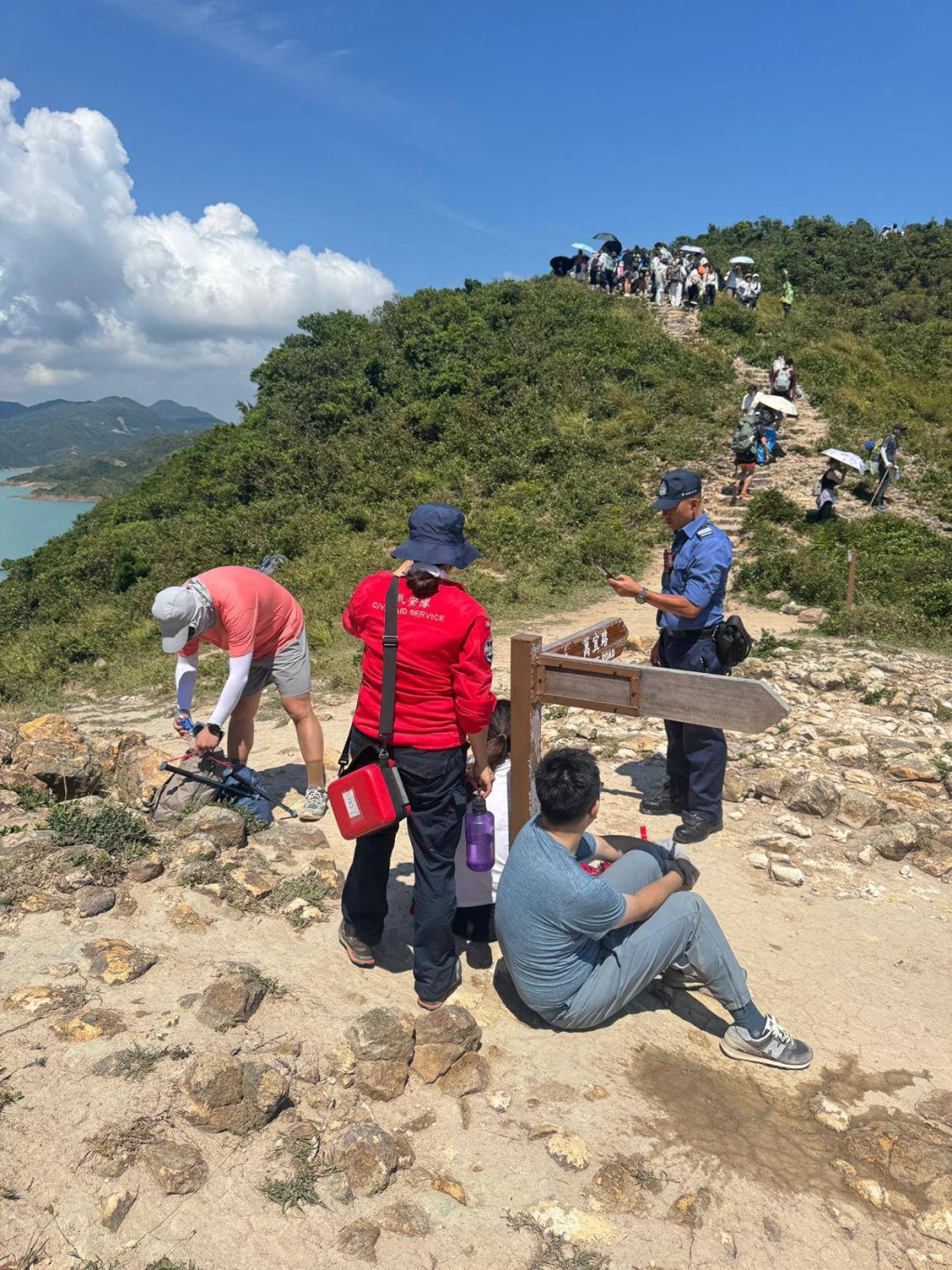 消防及民安隊人員到場協助。FB：民安隊