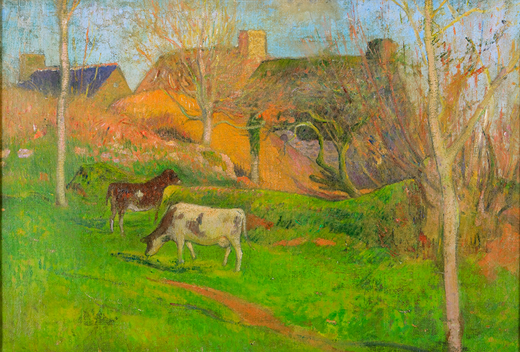 《Landscape of Pont-Aven,》  1889  Henry Moret