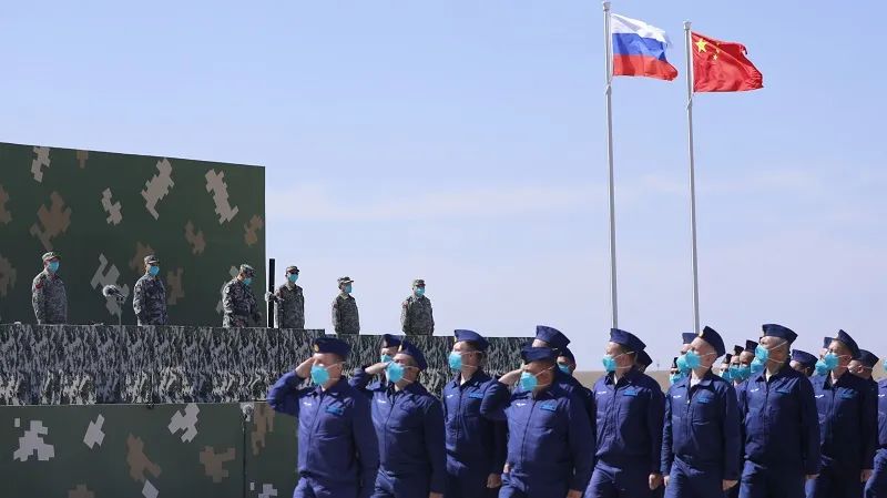 中俄2021年軍演。新華社資料圖片
