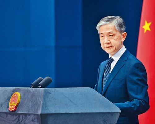 外交部發言人汪文斌指北京高度關注在阿富汗的中國機構和人員的安全。資料圖片