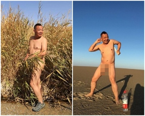 于老闆在本月19日於「東來隨筆」發布了2條裸照貼文。網圖