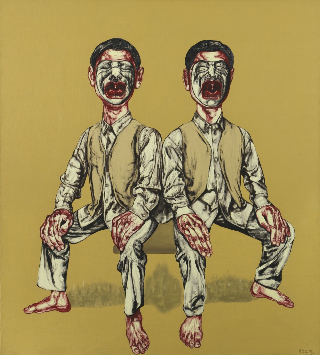 曾梵志作品《 Mask Series No. 26》(1995)。