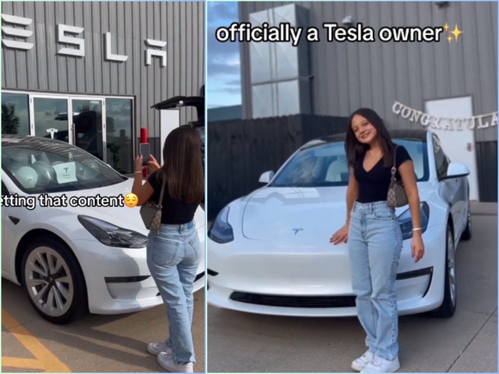 Sophia指，自己從小就喜歡Tesla，因為這間公司生產品質非常出色的汽車，所以獲利後就與父母合資，購買一架價值4萬美元（約31萬港元）的全新Model 3。