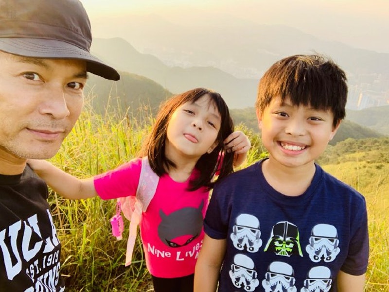 歐倩怡與前夫郭晉安育有一子一女。 歐倩怡與前夫郭晉安育有一子一女。