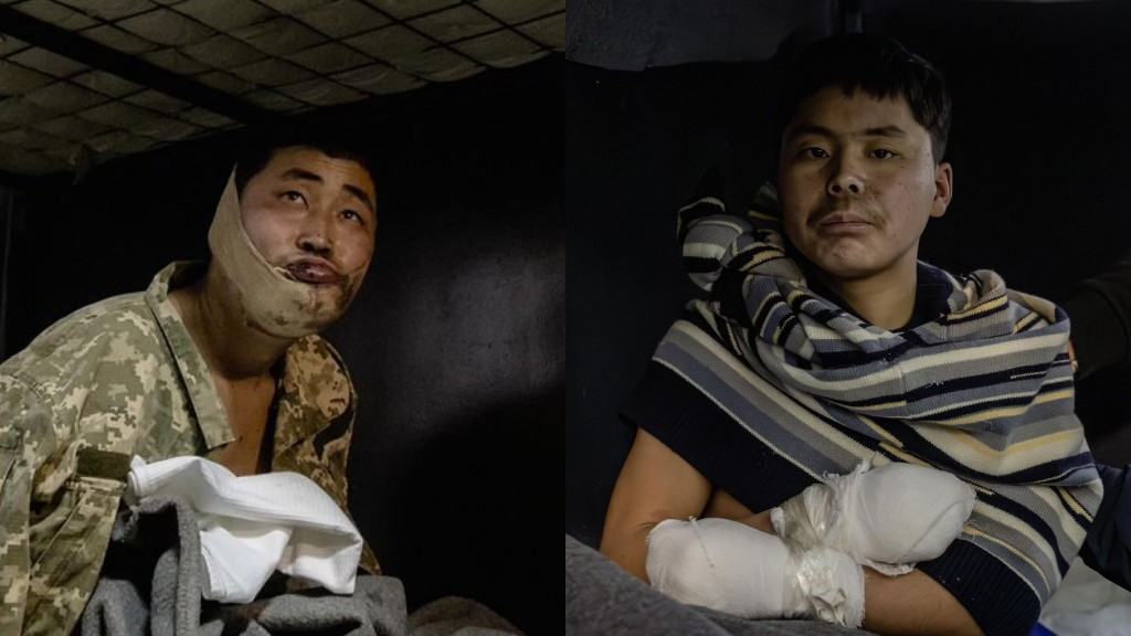 被烏軍活據的北韓戰俘已送抵南韓。 資料圖片