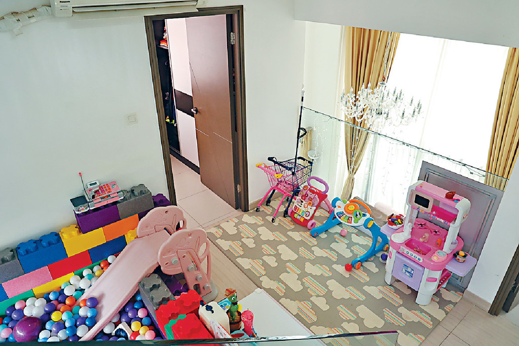 ■1樓是小朋友睡房，以及主要玩樂空間。