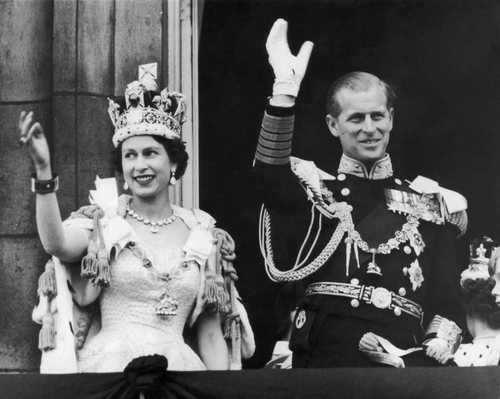 英女皇与丈夫菲腊亲王。