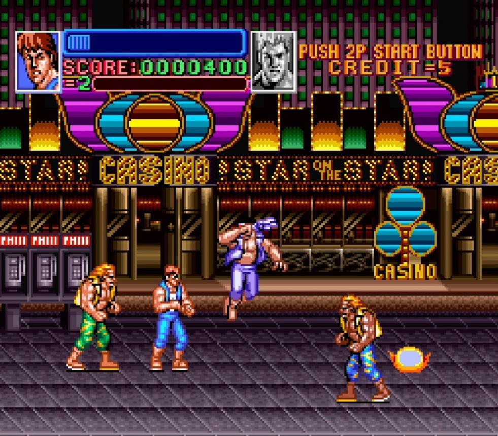 《雙截龍》為八十年代經典遊戲。 《雙截龍》為八十年代經典遊戲。