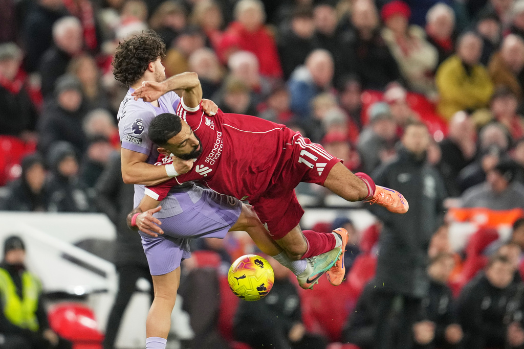 沙拿今场贡献1次助攻。美联社 沙拿今场贡献1次助攻。美联社