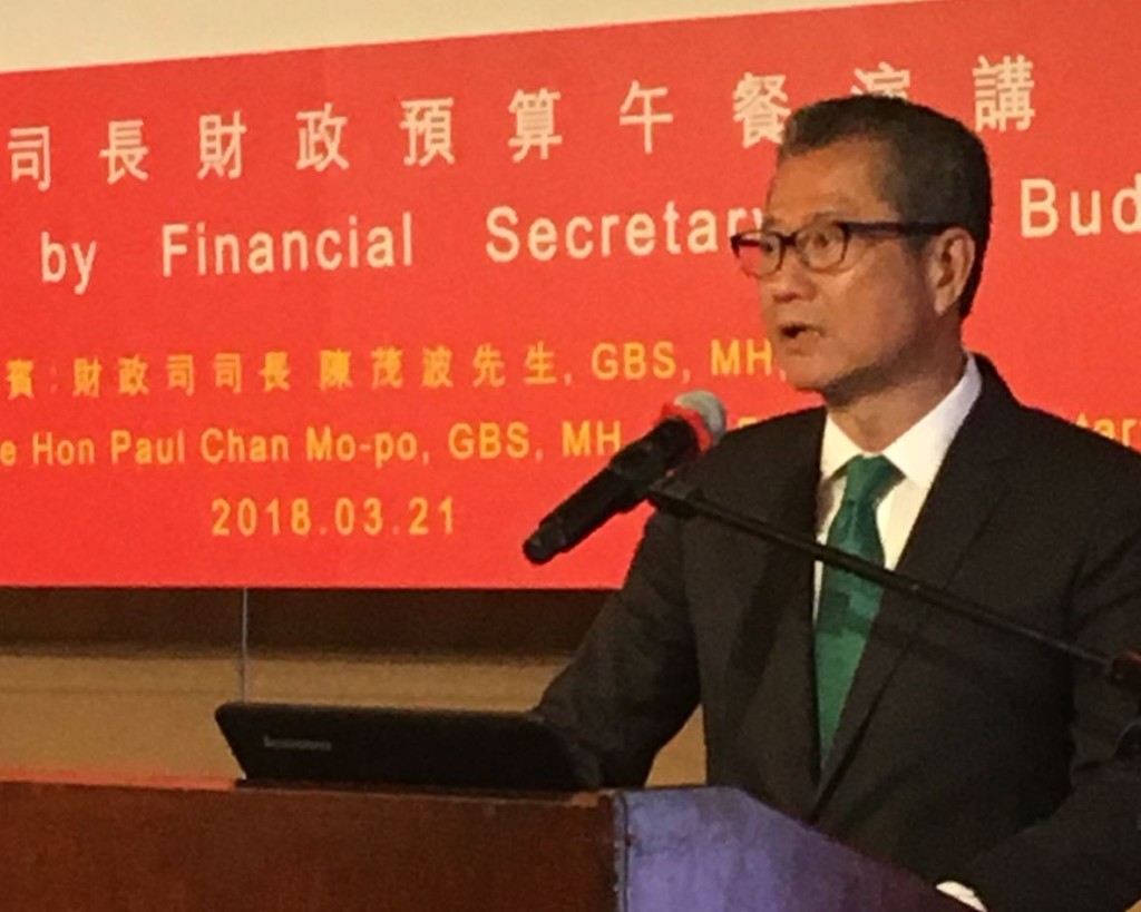 陳茂波表示全免薪俸稅的做法不可行。