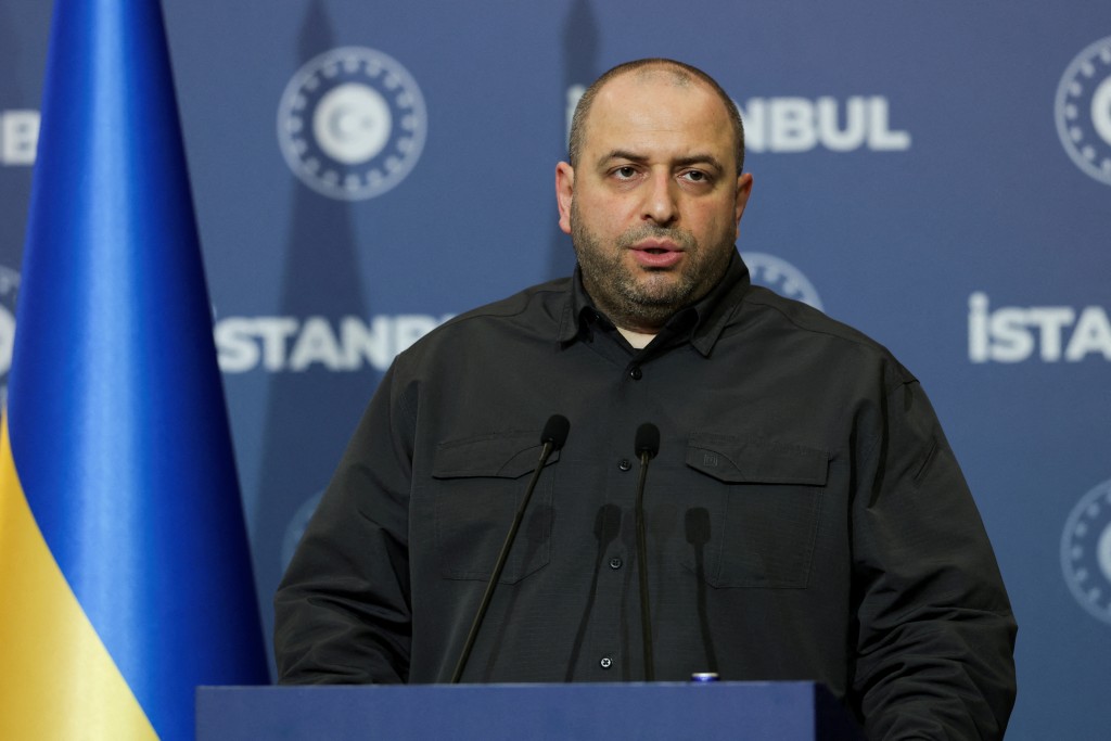 烏克蘭國安與國防委員會主席烏梅洛夫率領代表團跟美方會面。路透社