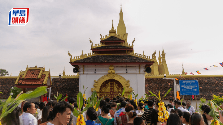 圖為老撾首都萬象的塔鑾寺。(圖片來源:新華社)