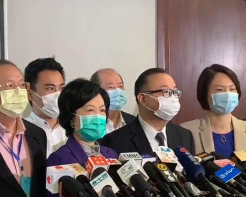 42建制派議員聯署,譴責議員美化及縱容暴力。民建聯影片截圖