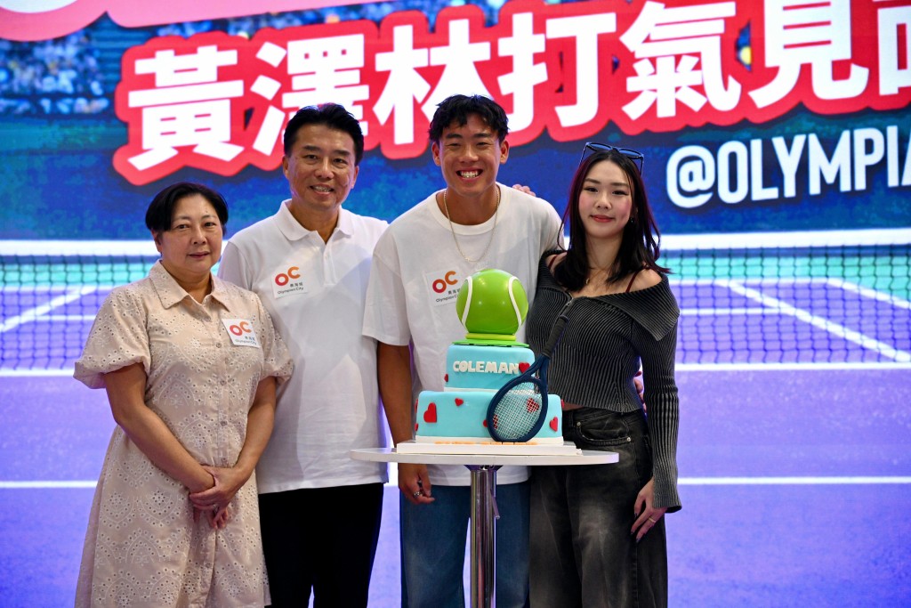 家人的支持對Coleman十分重要,旁為父母及家組。蘇正謙攝 家人的支持對Coleman十分重要,旁為父母及家組。蘇正謙攝