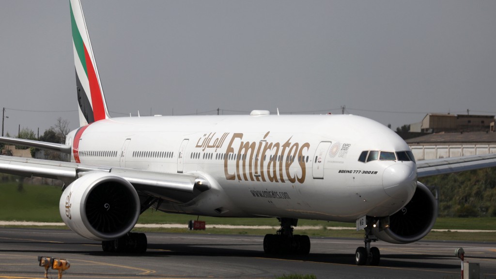 阿联酋航空排名第一。 路透社