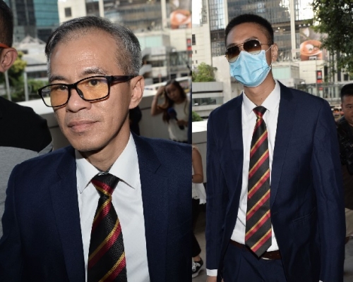 警長白榮斌(左)及警員陳少丹。盧江球攝