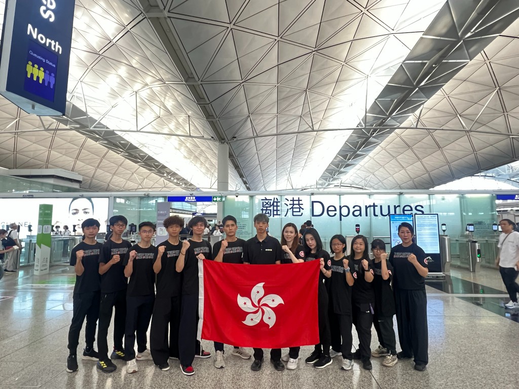 全隊準備出發。由中國香港合氣道總會提供 全隊準備出發。由中國香港合氣道總會提供