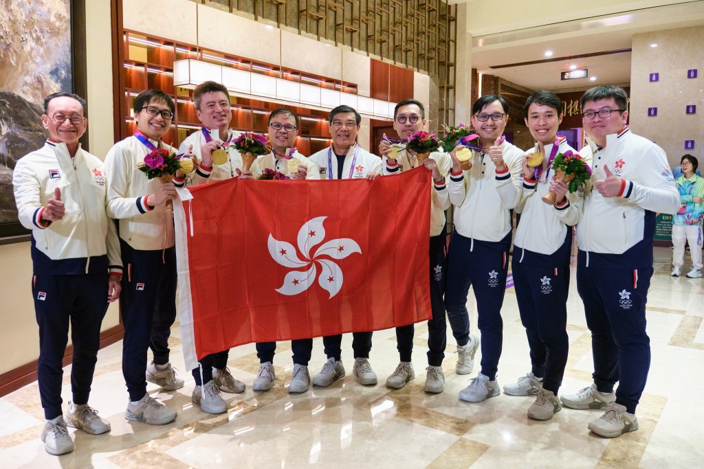 桥牌港队在男子团体赛夺得今届亚运第八金。港协暨奥委会FB图片