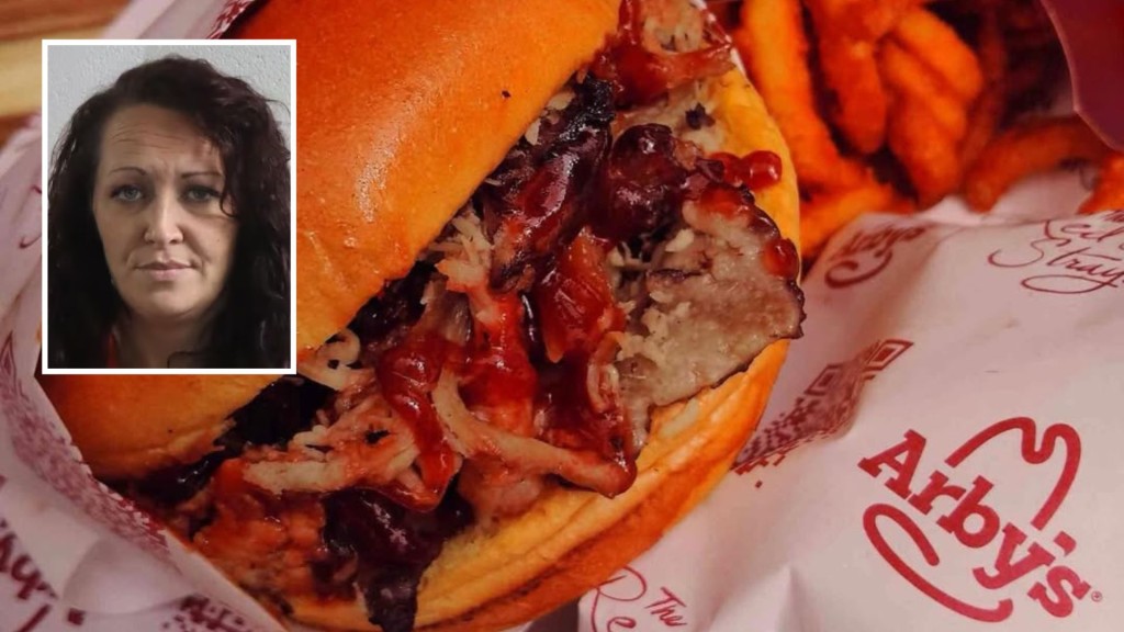 Arby’s经理亨德里克斯（Amanda Hendricks）因染污食物挨告。 Arby’s / McCurtain County Jail