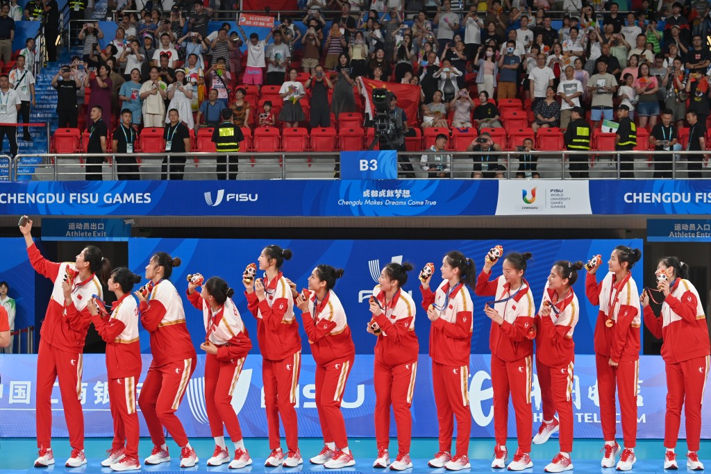 中國女排獲得冠軍。