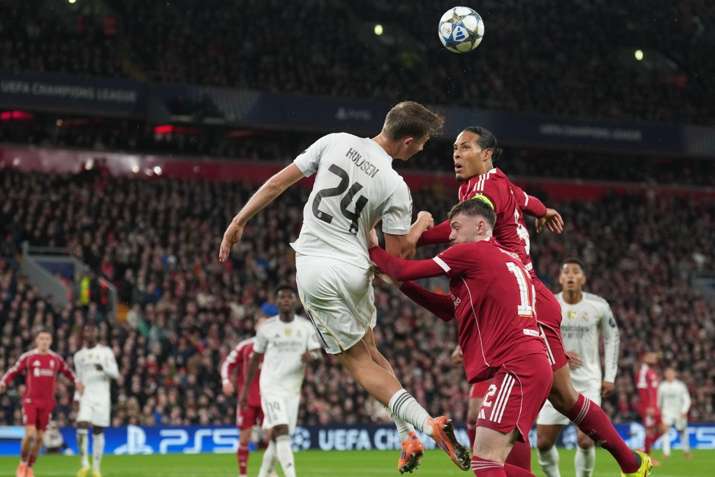 利物浦本輪擊敗皇家馬德里。美聯社 利物浦本輪擊敗皇家馬德里。美聯社