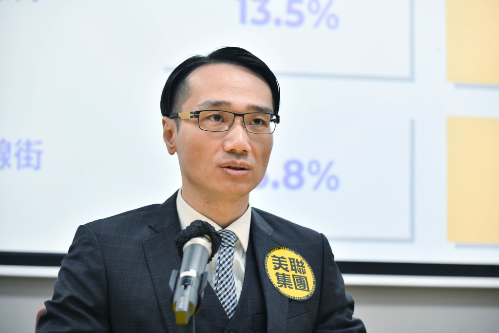 馬泰陽預計,寫字樓全年註冊量達1225宗,按年升約一成。 馬泰陽預計,寫字樓全年註冊量達1225宗,按年升約一成。