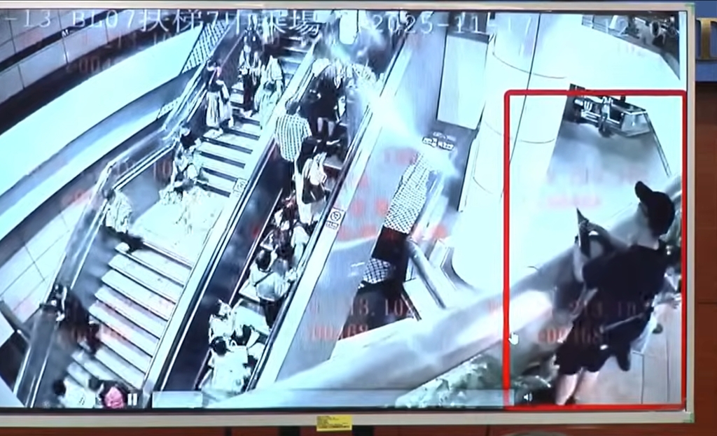 檢警靠閉路電視內張文的手勢破解平板電腦密碼，殺人計畫因此全現形。 中時