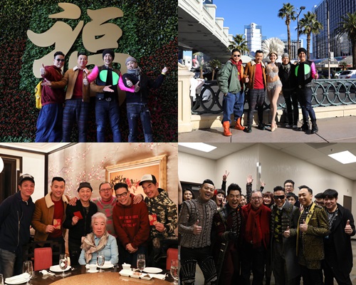 老闆林建岳與林老太到來捧場及請食飯，四子逗完利是超開心。