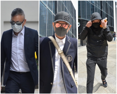 3名被告左起吳偉漢、欒其祥及謝凱健。資料圖片