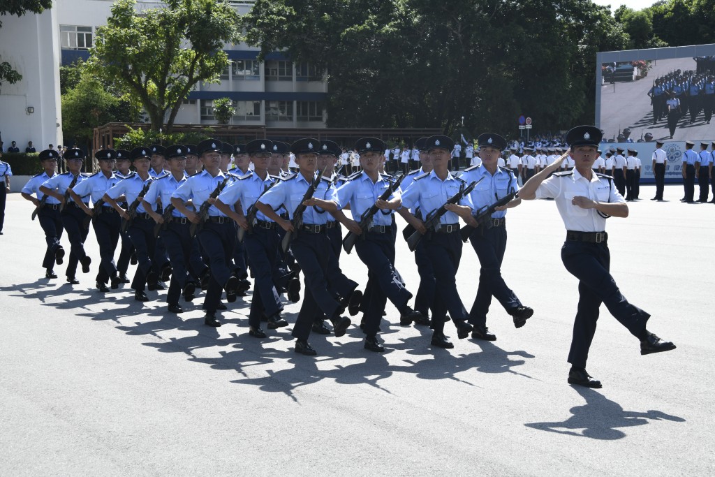 从警察学院毕业的警员均训练有素。 资料图片