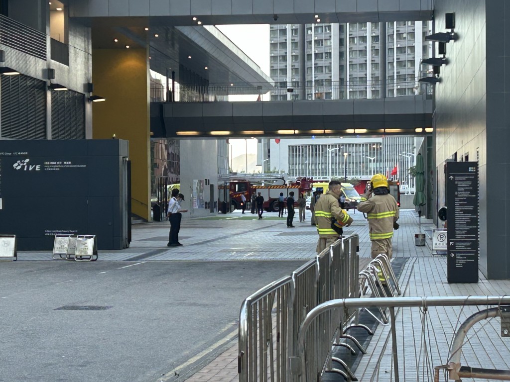 現場為調景嶺景嶺路香港知專設計學院(HKDI)。曾志恆攝 現場為調景嶺景嶺路香港知專設計學院(HKDI)。曾志恆攝