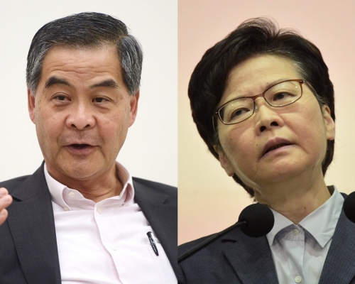 梁振英重提文化局,林鄭稱不評論。