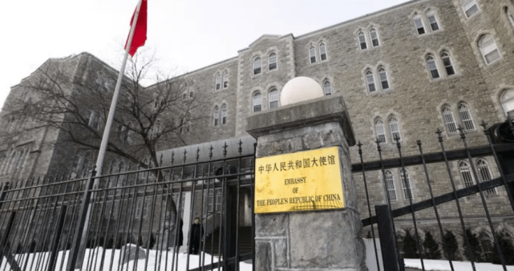 中国驻加拿大大使馆。