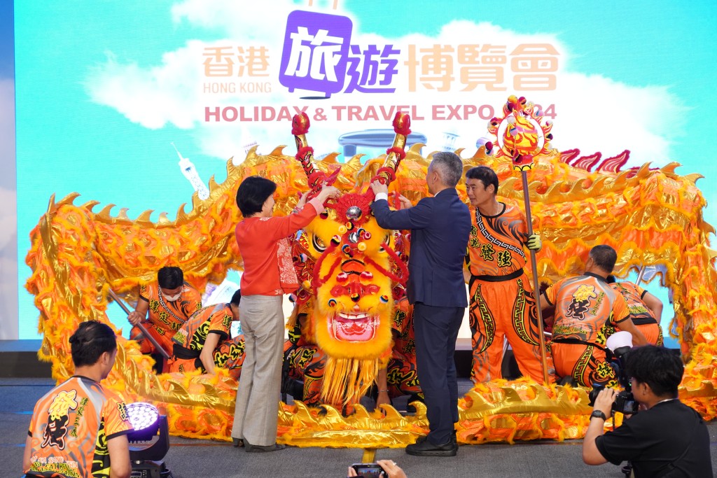 香港旅游博览会今日举行开幕仪式。叶伟豪摄