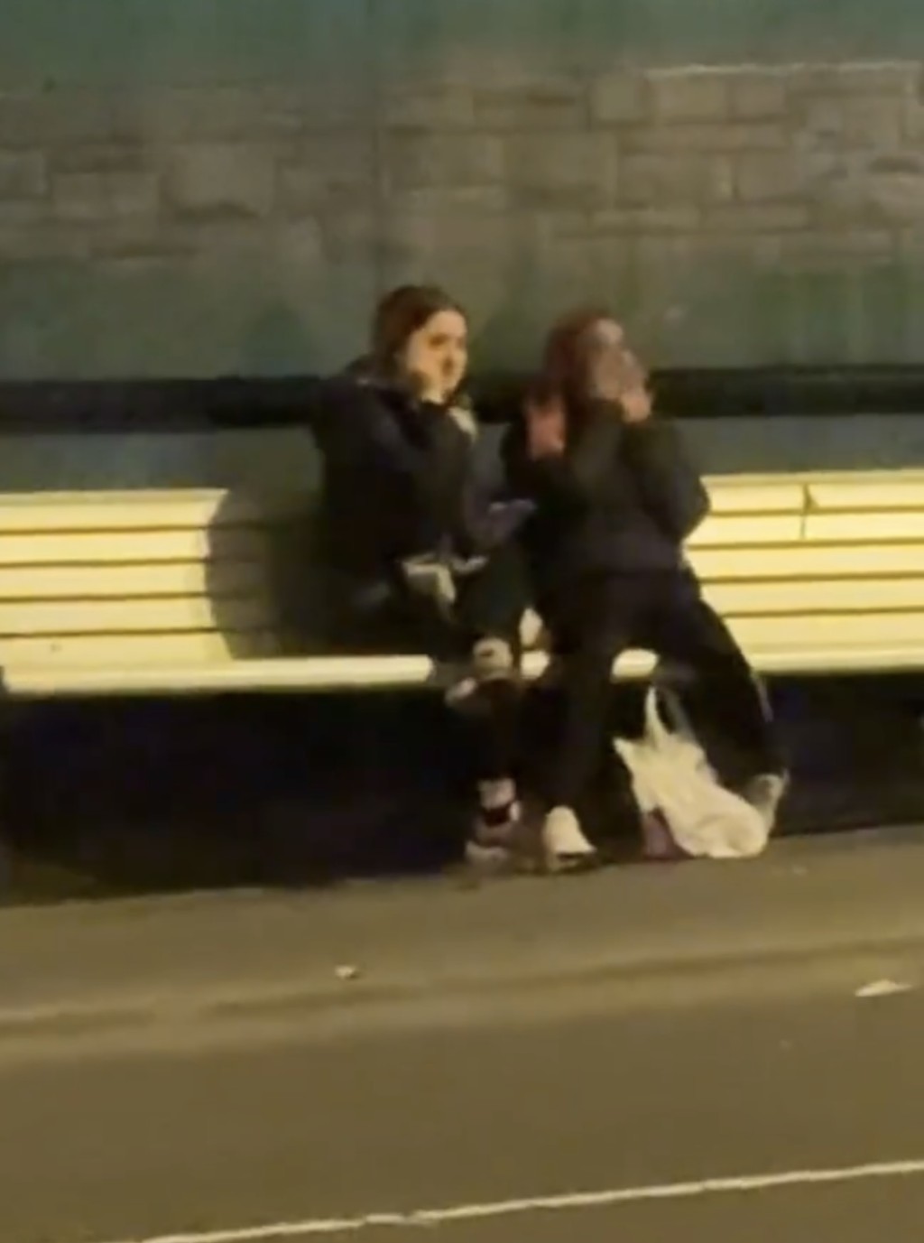 涉事的两名澳洲少女。抖音@小鲸鱼不吃鱼