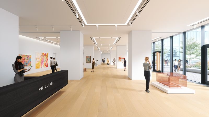 新总部于3月18日分阶段陆续揭幕，率先拉开帷幕的是位于地面及一层的展览空间和拍卖厅。
