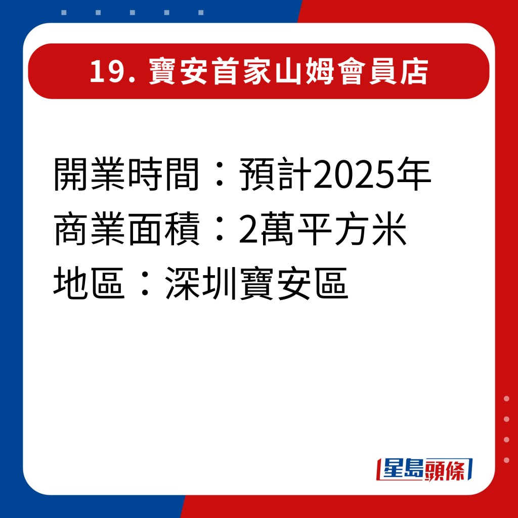 2024年深圳20家即將開幕新商場｜19.寶安首家山姆會員店