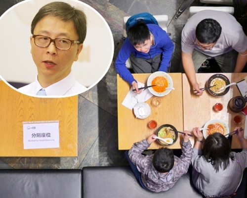 何栢良(小圖)促請當局延長限聚令。資料圖片