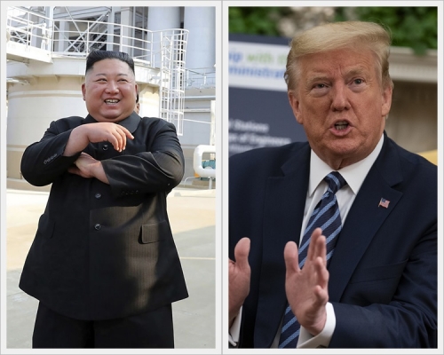 特朗普發文指對金正恩再次露面感到高興。AP