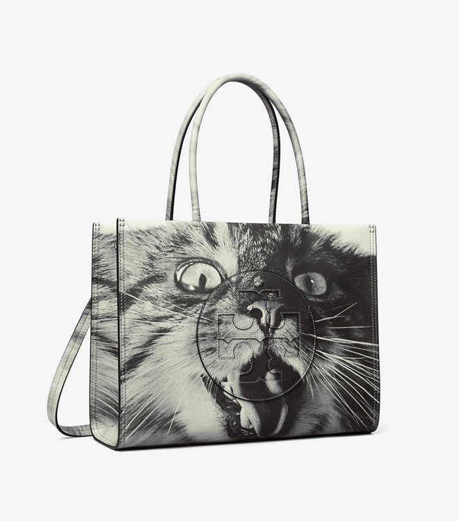 品牌全新别注系列中的Tote Bag印上《Animal Portraits》中的猫儿影像。