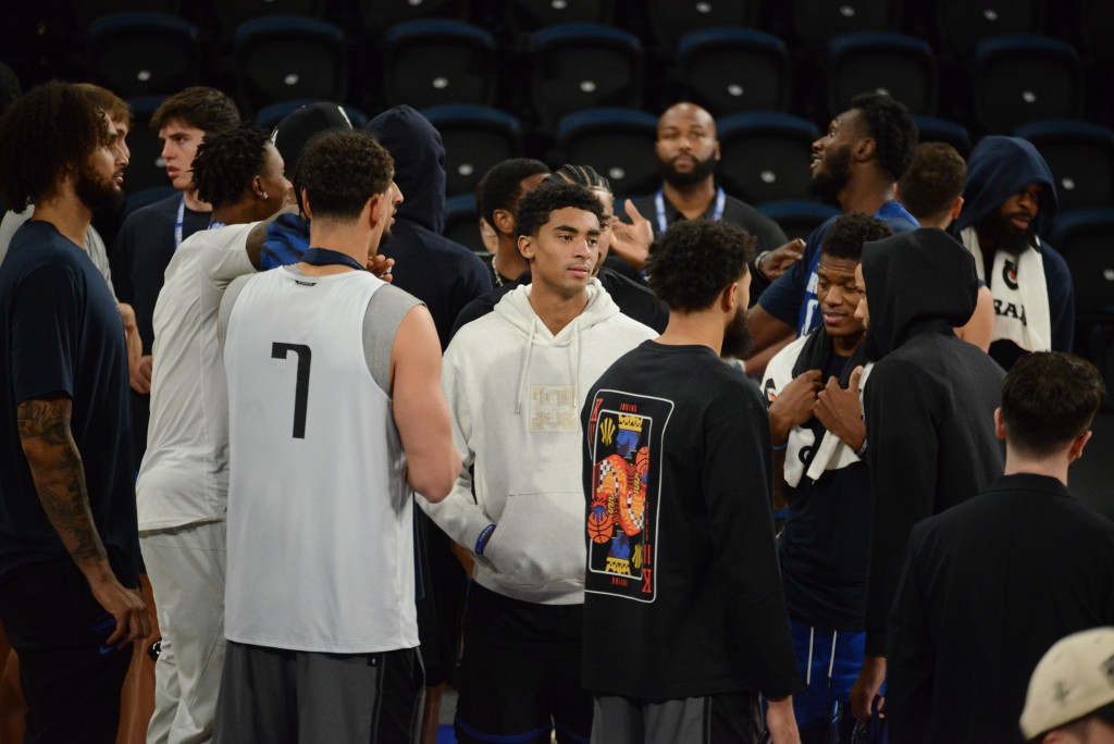 达拉斯独行侠进行NBA中国赛的首次公开操练。杨功煜摄