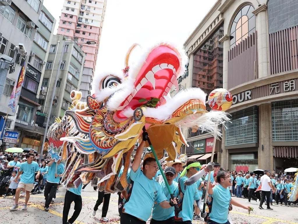 「元朗十八乡天后宝诞会景巡游」获列入国家级非物质文化遗产代表性项目。  （图片来源：香港旅游发展局）