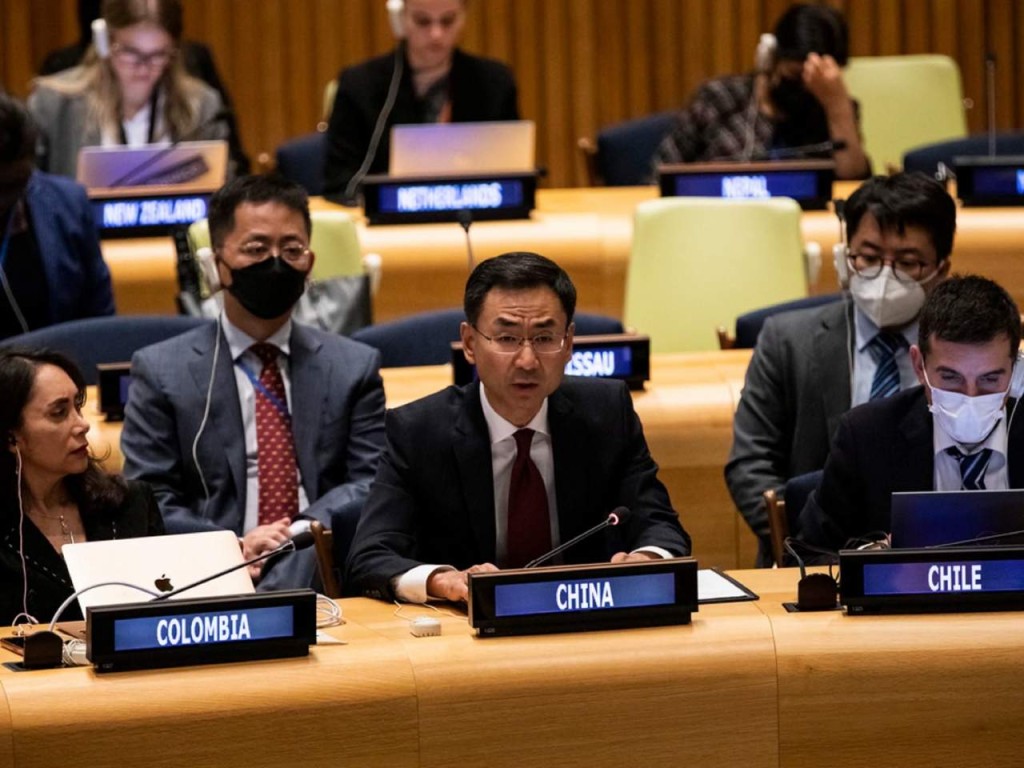 中國常駐聯合國副代表耿爽。資料圖片